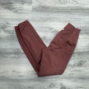 YOGALICIOUS LUX High Waisted Active Leggings Rose Pink Pockets XS‎